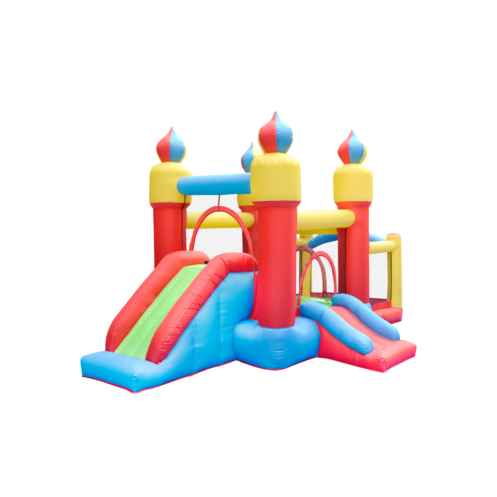 Kids Outdoor House With Slide - In Stock Kids Inflatable Bouncy Castle