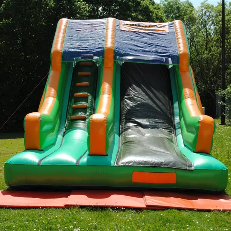 Kids Outdoor House With Slide - Bounce Slides Bounce House Outdoors Activity