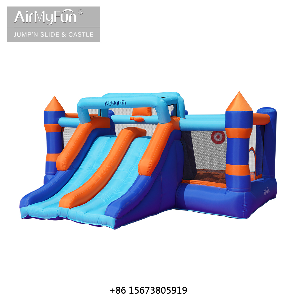 Kids Outdoor House With Slide - In Stock Factory Price Customizable Best