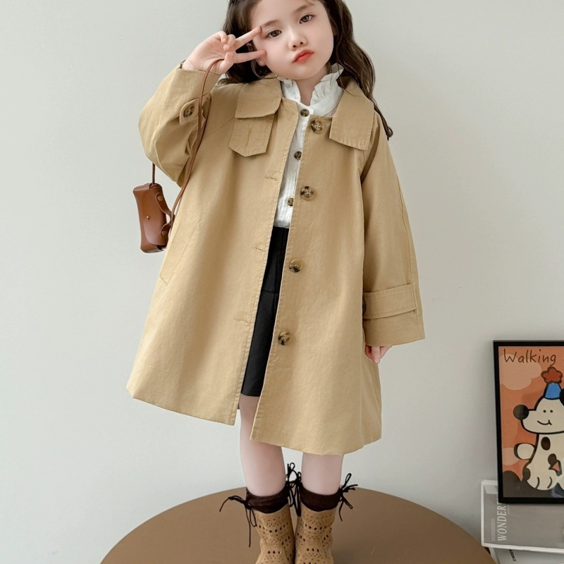 Kids Outdoor Clothing - Girls Coat Windbreak Jacket Cotton Outwear