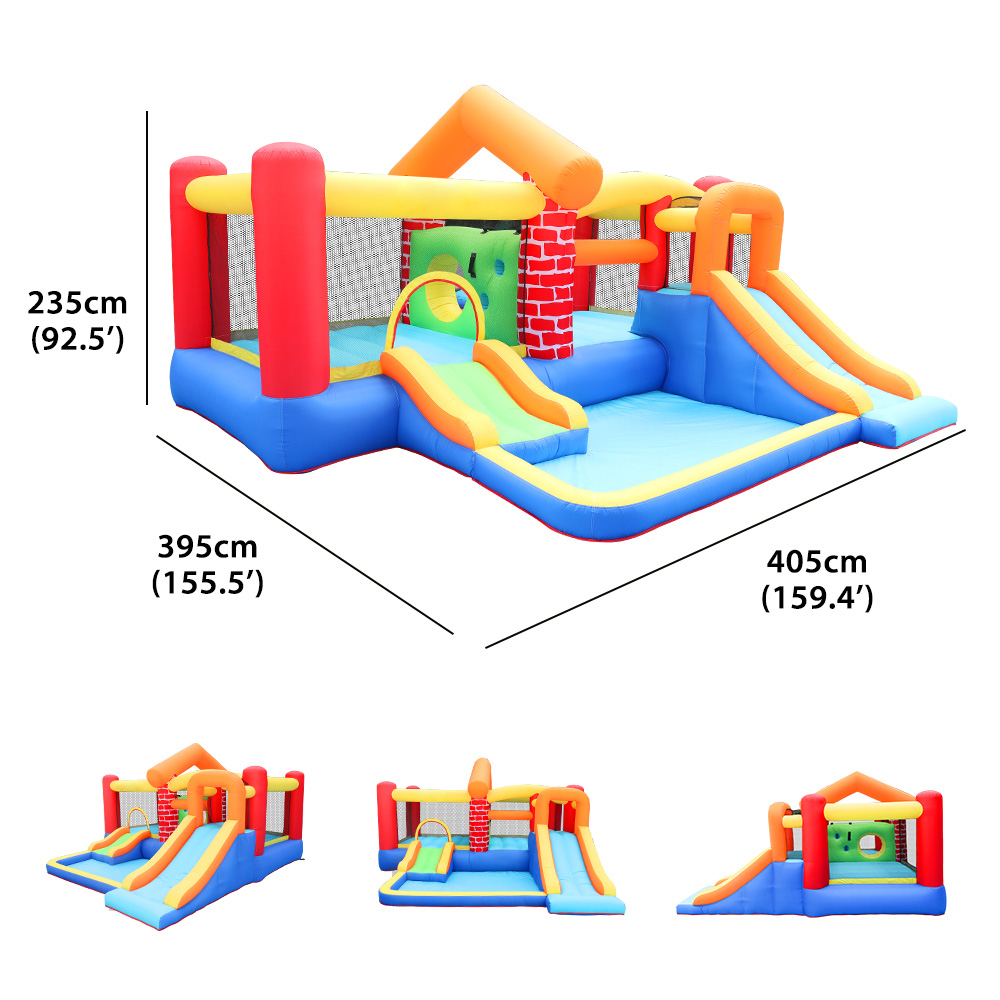 Custom Design NewTime Bouncing - Kids Outdoor House With Slide 评论和价格