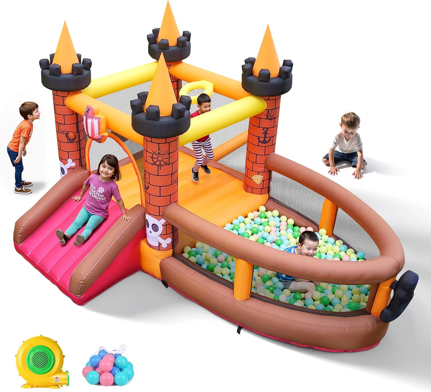 Inflatable Bounce House for Ki - Kids Outdoor Jumping 评论和价格