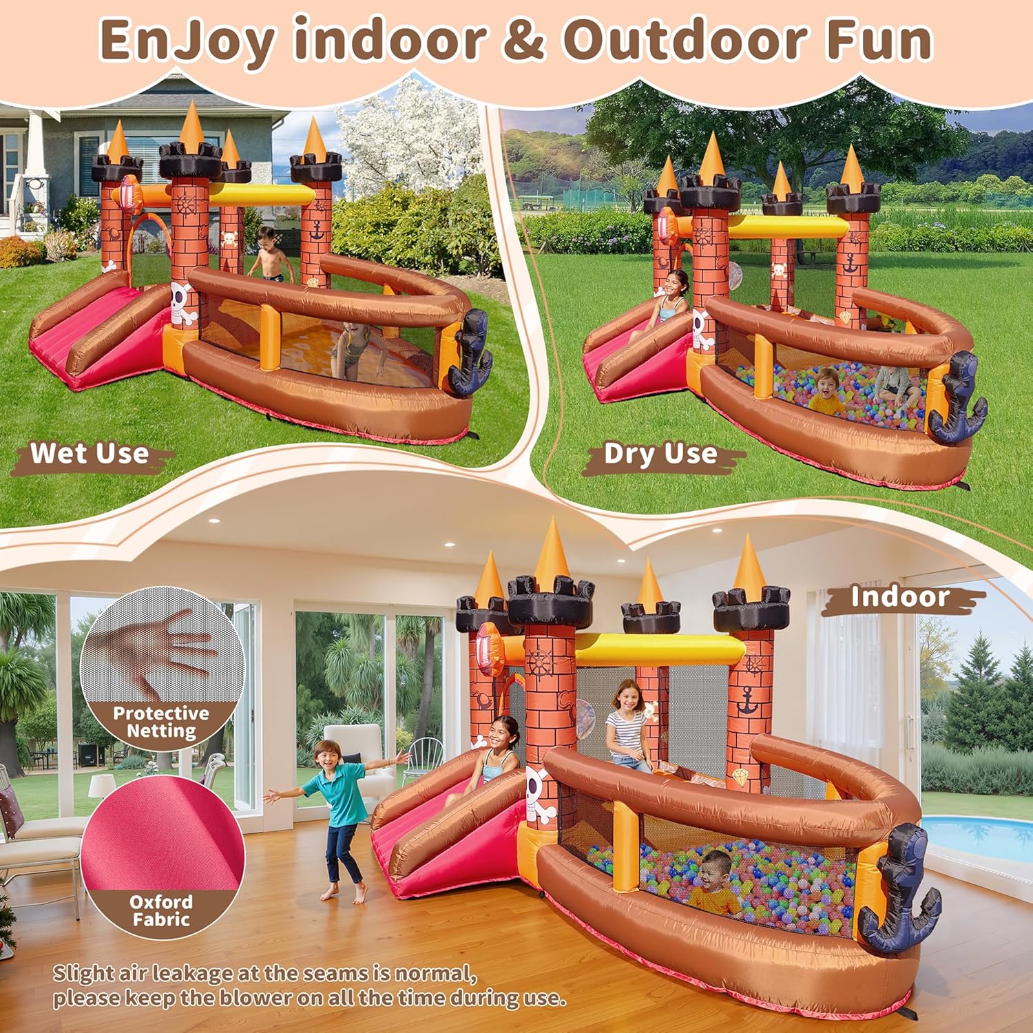 Inflatable Bounce House for Ki - Kids Outdoor Jumping 评论和价格