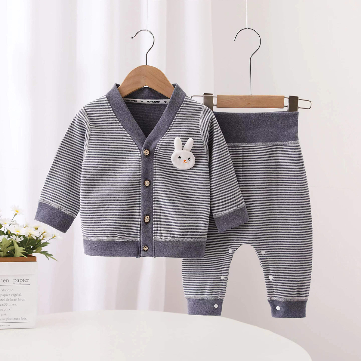 Autumn New Striped Kid 2Pcs Se - Kids Outdoor Clothing 评论和价格