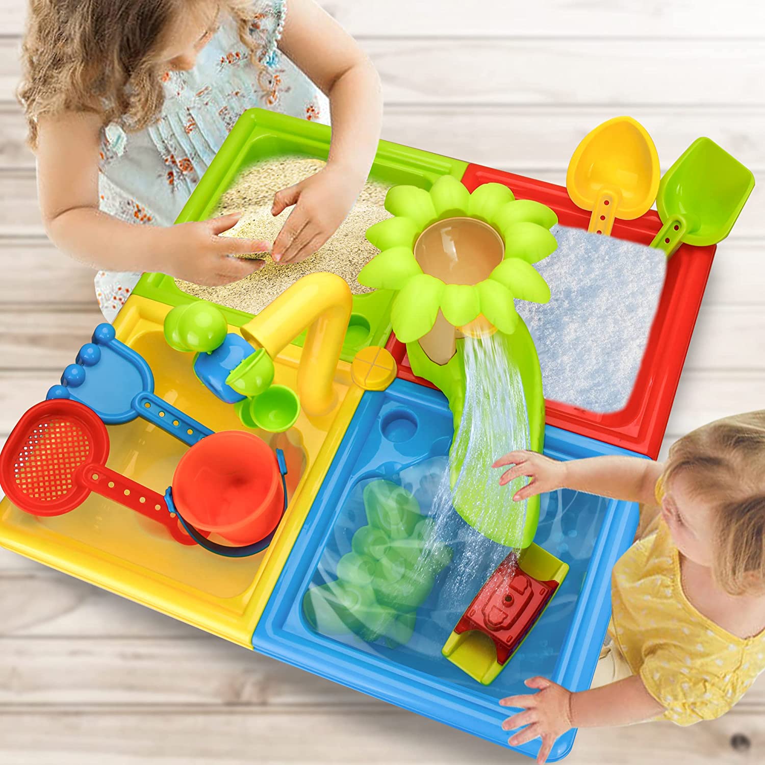 Beach Table Sand Play Toys Chi - Kids Outdoor Water Play 评论和价格