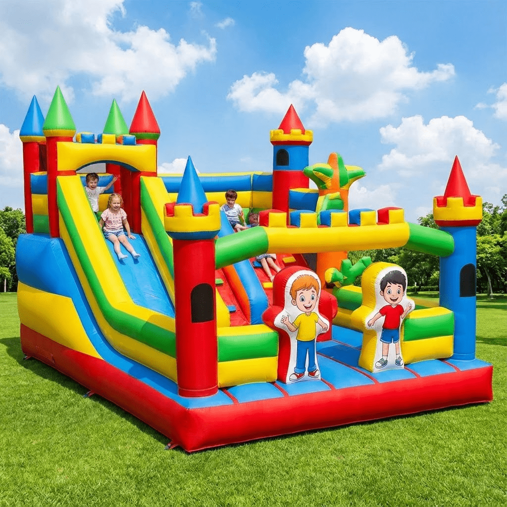 Customized Heavy Duty Commerci - Kids Outdoor House With Slide 评论和价格