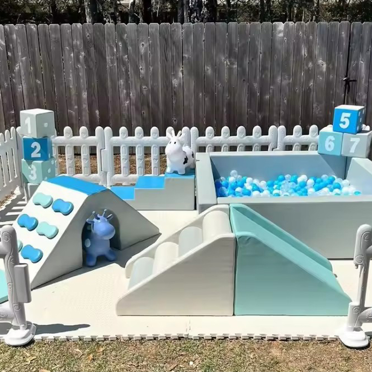 Indoor/Outdoor Soft Playground - Kids Outdoor Tunnel 评论和价格