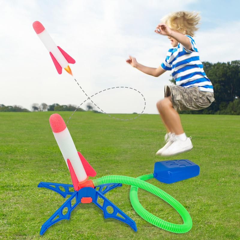 Kids Foot Pedal Air Pump Rocke - Kids Outdoor Jumping 评论和价格