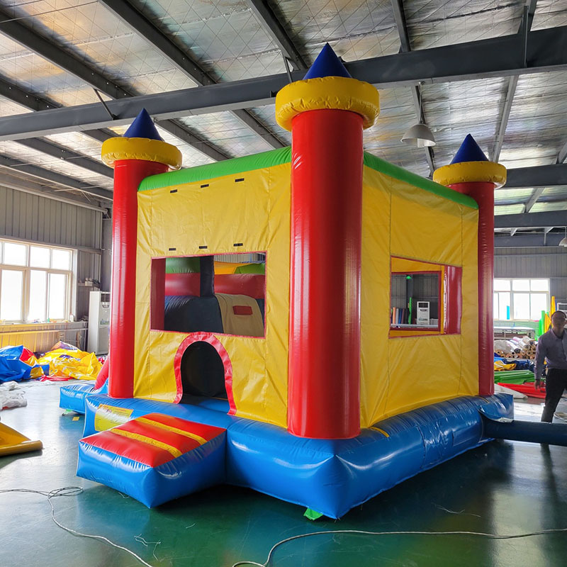 Bounce House with Slide Jumpin - Kids Outdoor House With Slide 评论和价格