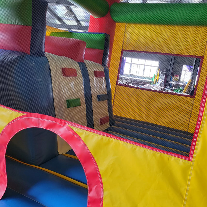 Bounce House with Slide Jumpin - Kids Outdoor House With Slide 评论和价格