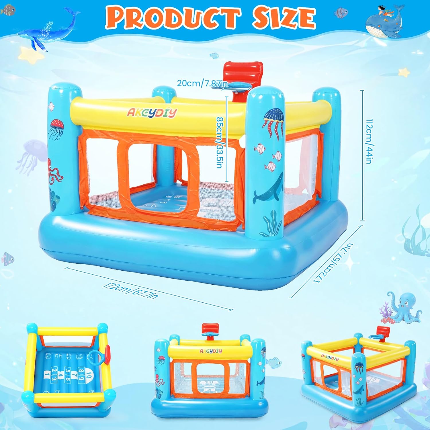 Bounce House, PVC Inflatable B - Kids Outdoor Jumping 评论和价格