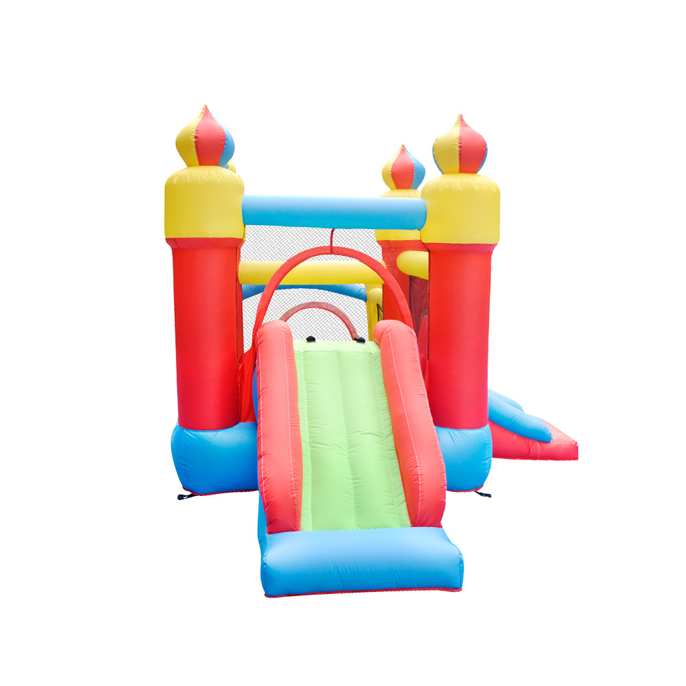 In Stock Kids Inflatable Bounc - Kids Outdoor House With Slide 评论和价格