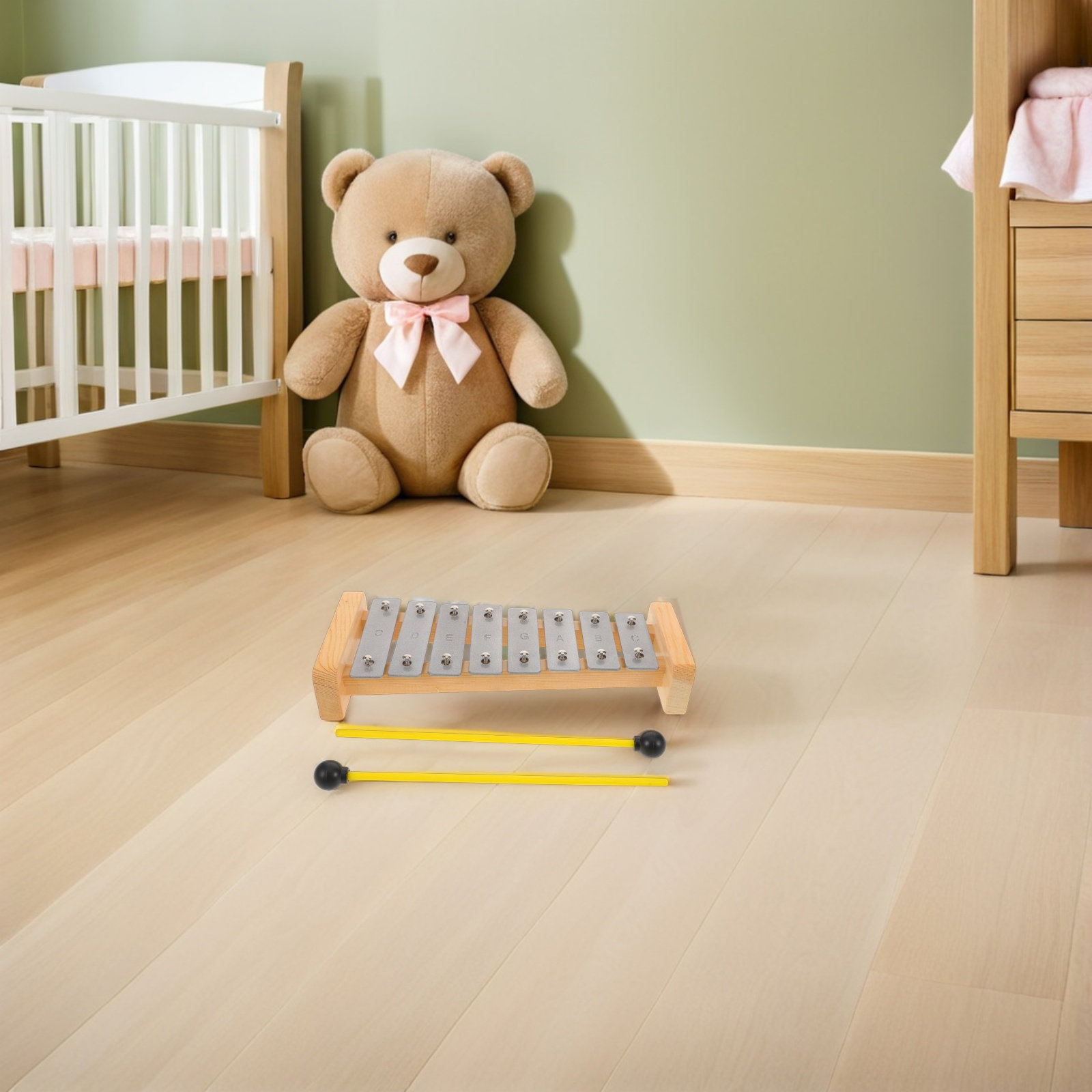 8-Note Aluminum Xylophone Gloc - Kids Outdoor Xylophone 评论和价格