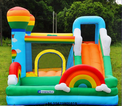 Kids Inflatable Castle with Sl - Kids Outdoor House With Slide 评论和价格