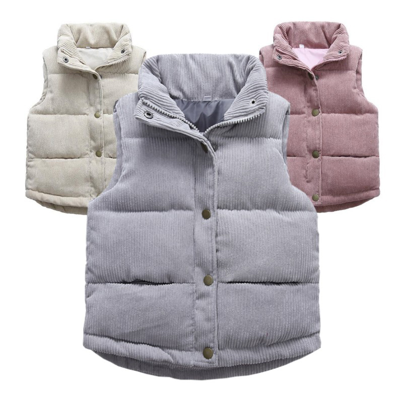 Kids Boys Girls Corduroy Vests - Kids Outdoor Clothing 评论和价格