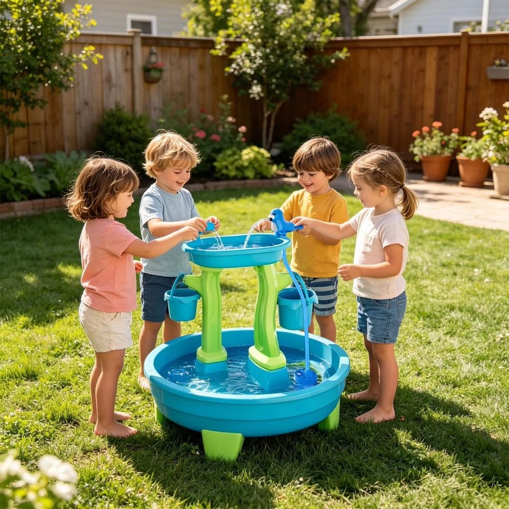 Portable No-Drill Water Table  - Kids Outdoor Water Play 评论和价格