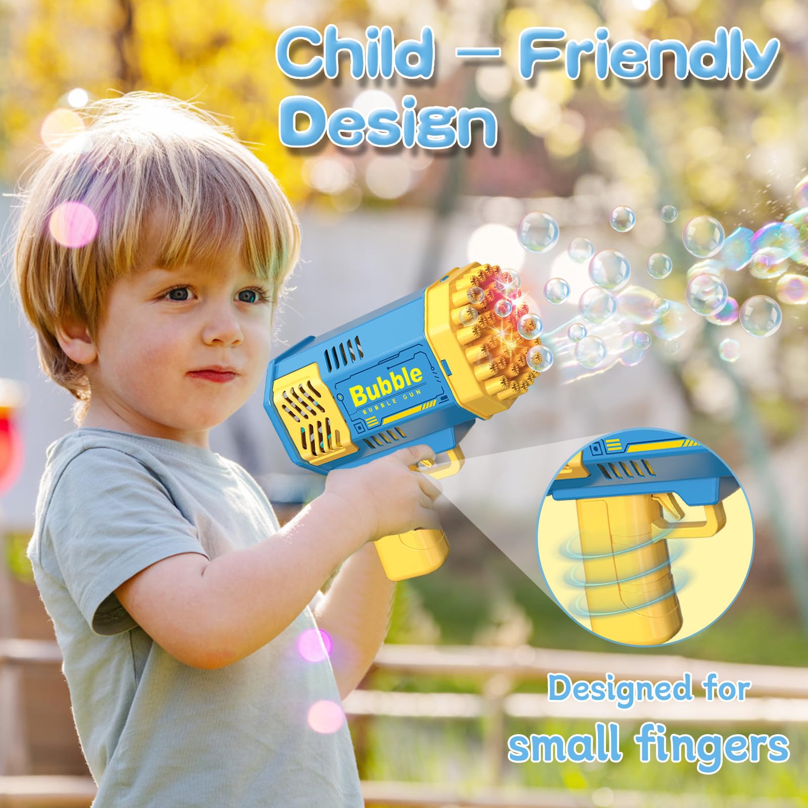40 Holes Bubble Gun for Kids,  - Kids Outdoor Easter Gifts 评论和价格