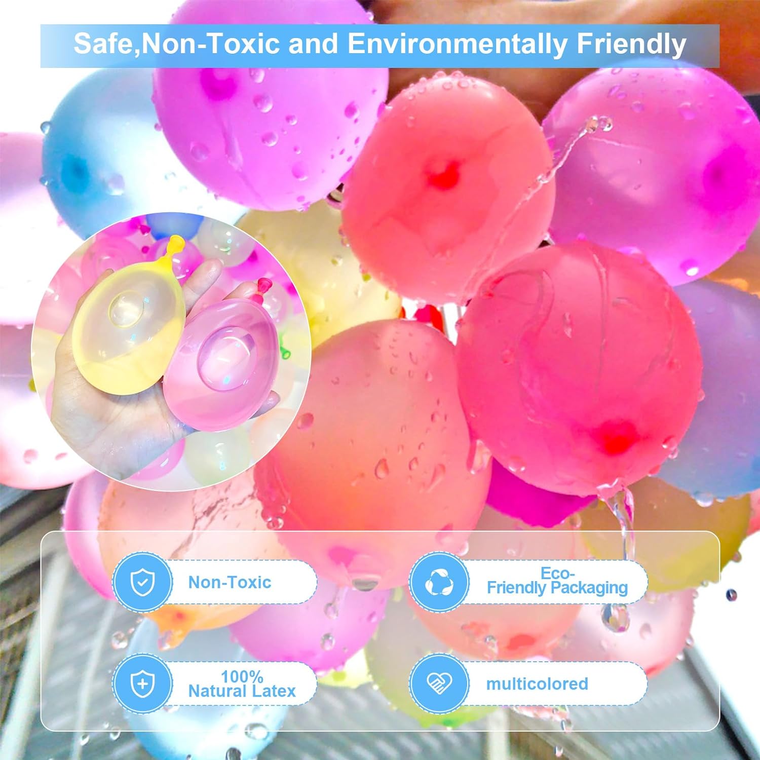 Water Balloons, Rapid-Filling  - Kids Outdoor Water Play 评论和价格