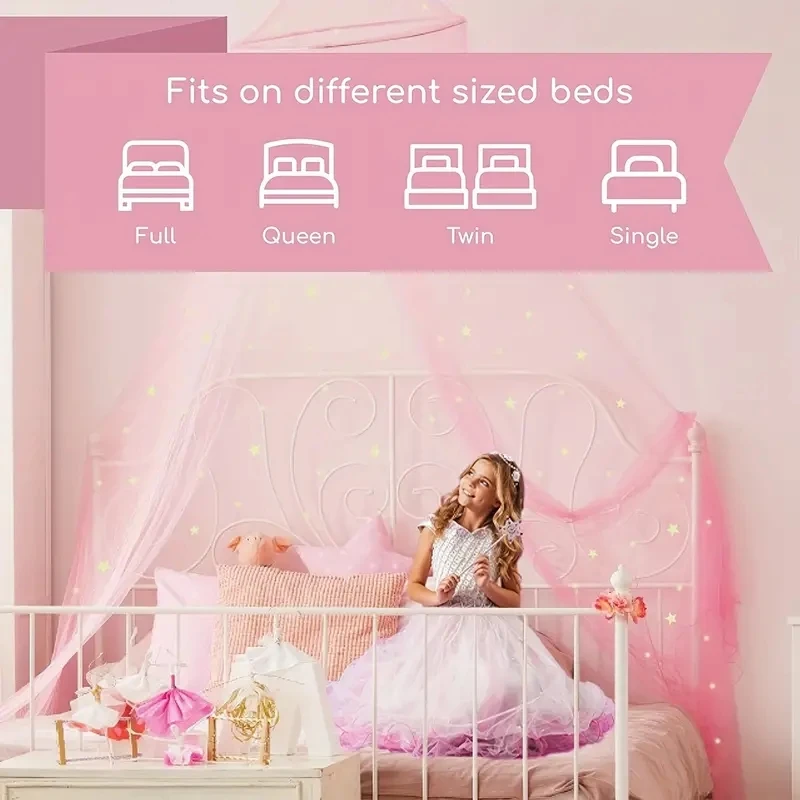 Bed Canopy For Girls With Glow - Kids Outdoor Yurt 评论和价格