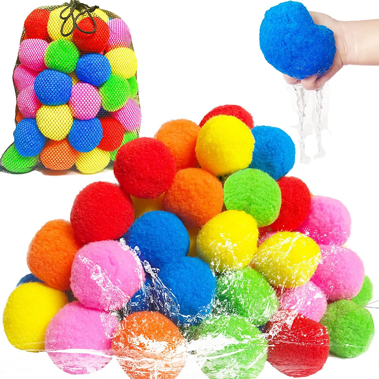 12/30/60Pcs Reusable Water Bal - Kids Outdoor Water Play 评论和价格