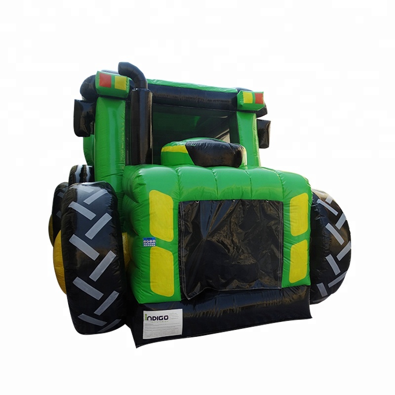 Inflatable Tractor Obstacle Co - Kids Outdoor House With Slide 评论和价格